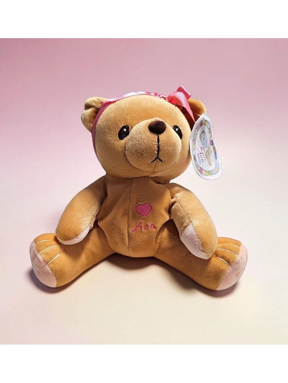 Cherished Teddies Enesco 1998 Plush Teddy Bear – Ava – Pink Bow